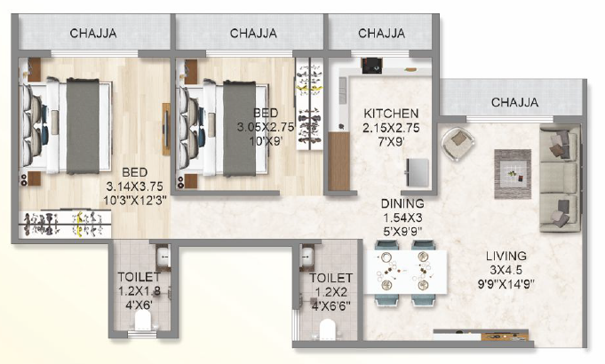 Luxury Living Amenity at om-unnati-taloja
